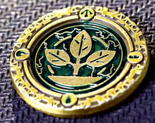 ŻYWIOŁY ZESTAW 4 METALOWYCH MONET LARP RPG