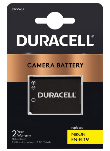 БАТАРЕЯ DURACELL NIKON EN-EL19 S100 S2500 S4200 S6700 S6800 S7000 700 мАч