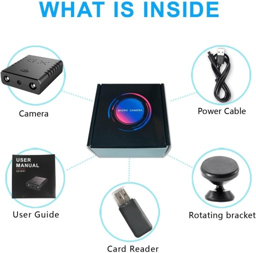 Беспроводная Wi-Fi камера с аккумулятором, скрытая камера HD1080P