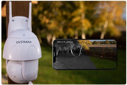 НАРУЖНАЯ ВРАЩАЮЩАЯСЯ КАМЕРА IP WiFi CAMSPOT 4.9 FULL HD МОНИТОРИНГ RJ-45 IR