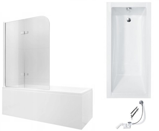 BESCO MODERN ВАННА 170x70 ЭКРАН КОРПУС 100x140