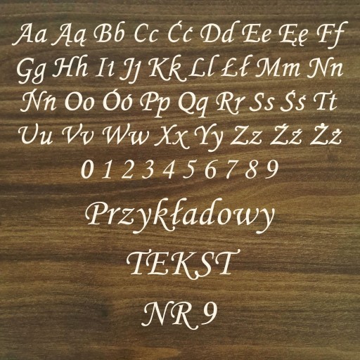 Деревянная буква из фанеры АЛФАВИТ, польские знаки, 10 узоров