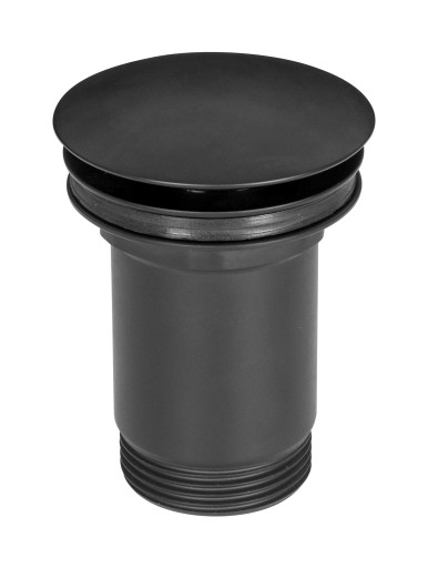 Колпачок Click-Clack Round Diamond с переливом, черный