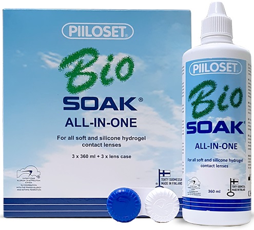 PIILOSET BIOSOAK LENS LIQUID 3x360 мл +3 контейнера