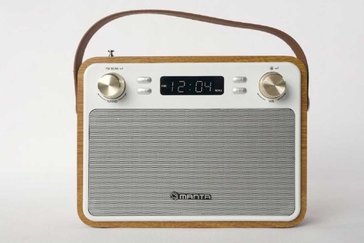 Ретро Bluetooth кухонное радио портативное Manta CAPRI RDI915X перезаряжаемая батарея SD