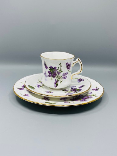 Hammersley Victorian Violets. Anglia. Fiołkowe trio.