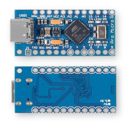 Модуль микроконтроллера Leonardo Pro Micro ATmega32U4 16 МГц USB-C для Arduino