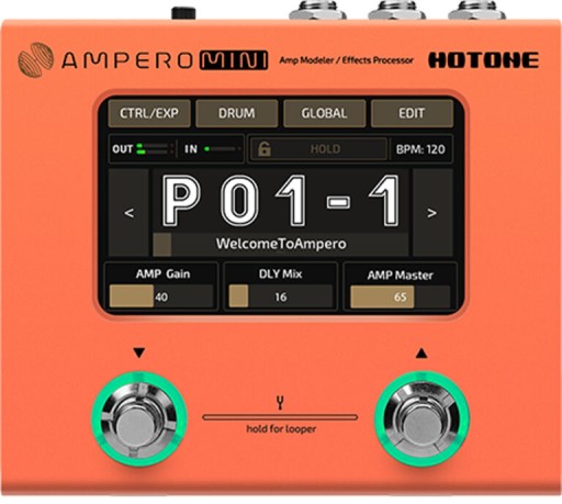 HOTONE AMPERO MINI ИЛИ ОРАНЖЕВЫЙ ПРОЦЕССОР СИГНАЛОВ