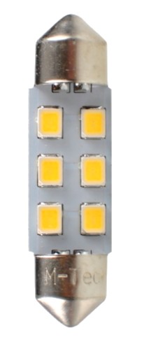 Светодиодный диод L028 - C5W 36мм 6xSMD2835 белый