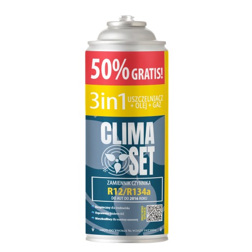 Gaz do klimatyzacji 3w1 R134a 626g XL, Odświeżacz Lime, olej, uszczelniacz