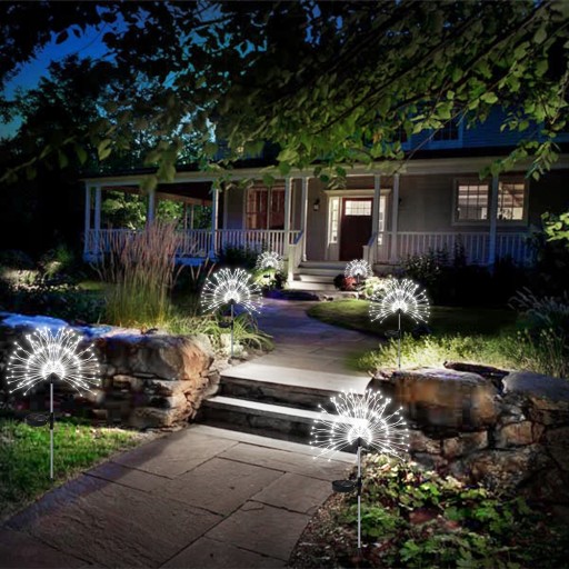2X LAMPA SOLARNA OZDOBA OGRODOWA DMUCHAWCE 150 LED