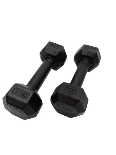 Шестиугольные гантели Cast Fitness 2 x 5 кг