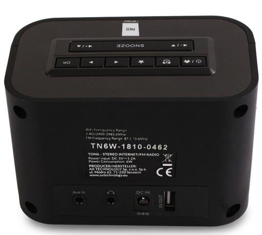 FM-радио Интернет Wi-Fi Часы Будильник Метеостанция Meteo Opticum TON6