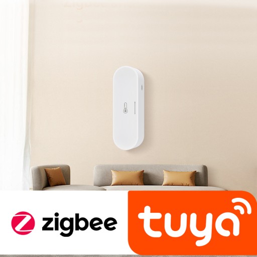 Датчик температуры и влажности ZigBee TUYA Smart Life Домашний гигрометр
