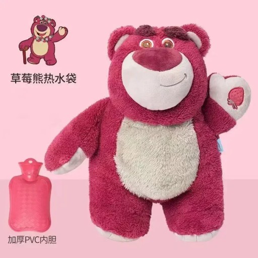 Стежок Ангел Лотсо плюшевая ручная теплая бутылка грелки Kawaii мягкие