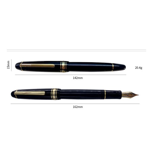 Перьевая ручка Yong Sheng 628 с пером #26 Iridium EF F. Завинчивающаяся крышка. Чернила из смолы.