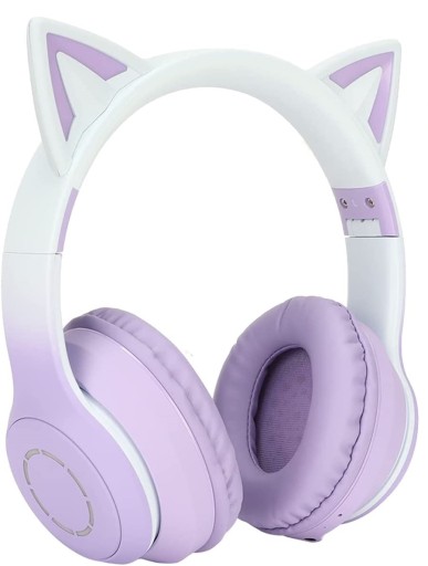 ИГРОВЫЕ НАУШНИКИ CAT EAR BLUETOOTH, ФИОЛЕТОВЫЕ
