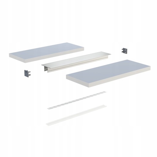 ПРОФИЛЬ LED GK ДЛЯ ГИПСОВЫХ КАРТОНОВ ТИПА FALCO SILVER 3M ALU ВСТРАИВАЕМЫЙ
