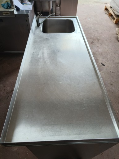 Стол-мойка из нержавеющей стали с 3 ящиками 1600x600x850 DORA METAL
