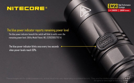 Фонарик Nitecore EC23 1800 люмен (LAT/NITECORE E