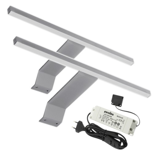 2x Lampa LED meblowa nad szafkę lustro wysięgnik oświetlenie 12V 3W STELLA