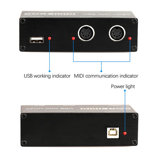 USB - MIDI Host Guitar Effector Midi Synthesizer