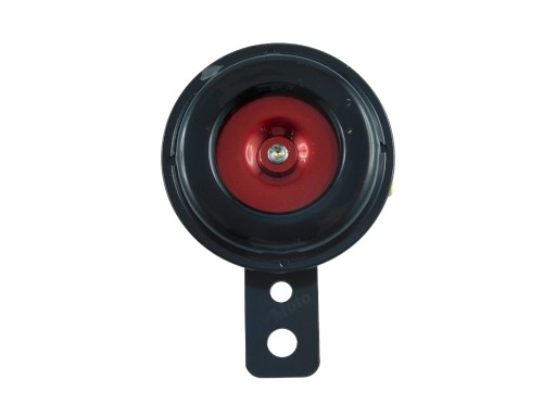 Sygnał Dźwiękowy , Klakson 66 mm 12v czarno-czerwony