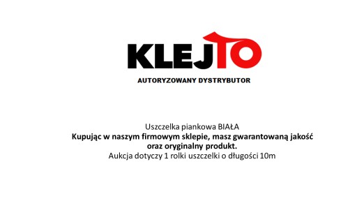 Uszczelka piankowa 10mm x 10m x 3mm BIAŁA