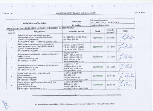 Генератор озона для автомобилей 2-20г, безпластинчатый