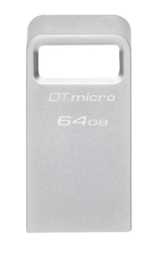 Флэш-накопитель Kingston Data Traveler Micro G2, 64 ГБ, USB 3.2 Gen 1, металл