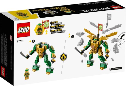LEGO NINJAGO LLOYD'S Clash With MECH EVO 71781 - ЗОЛОТОЙ НИНДЗЯ + КАТАЛОГ 2024 г.