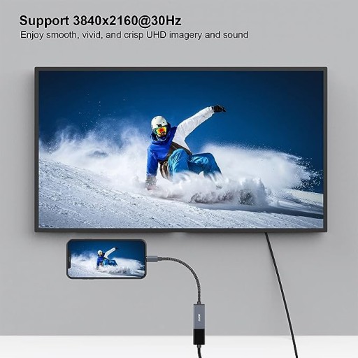 BENFEI ADAPTER USB C NA HDMI 4K SZARY
