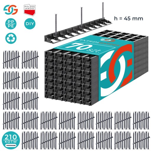12x Kratka Parkingowa Drogowa Trawnikowa 50x50x3 + 48 kotw GEOKRATA