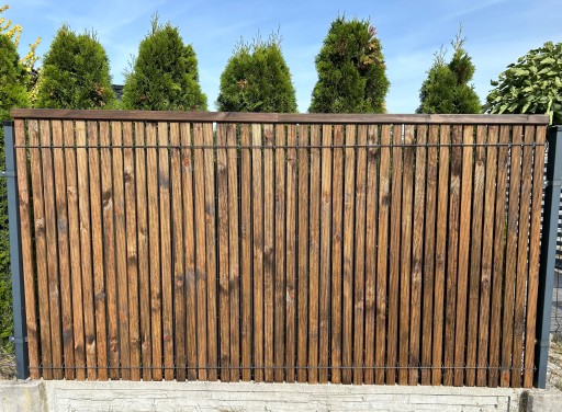 Ogrodzenie płot sztacheta mata panel 3d osłona do panela 3d taśma drewno