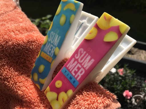 KLIPS DO RĘCZNIKA PLAŻOWEGO KĄPIELOWEGO NA PLAŻĘ KLAMERKA SPINACZ DUŻY 2szt