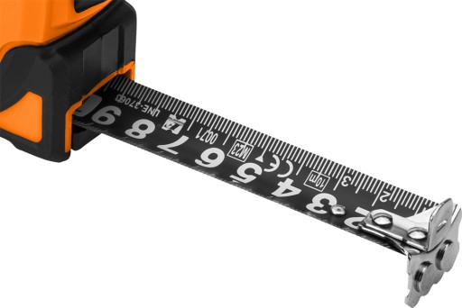MIARA ZWIJANA STALOWA SUPER BLACK 5m 25mm AUTO BLOKADA METRÓWKA MIARKA NEO