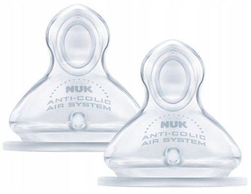 Nuk First Choice + smoczek do butelki 0-6m S 2szt
