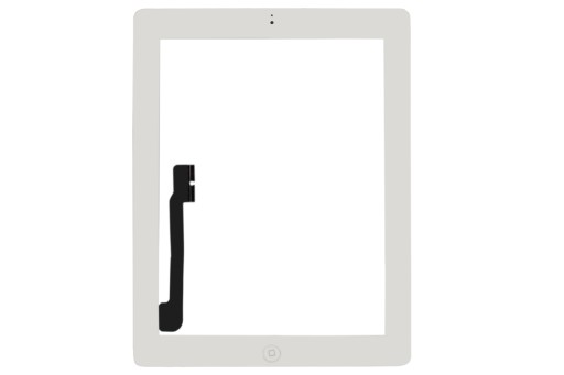 СТЕКЛЯННЫЙ СЕНСОРНЫЙ ДИГИТАЙЗЕР IPAD 3 4 A1460 A1430 A1458 Белый с Home