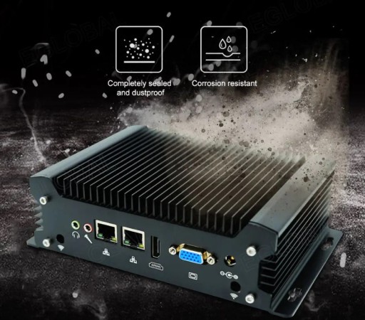 Промышленный мини-ПК без вентилятора G12 VGA HDMI USB COM RS232 RJ45