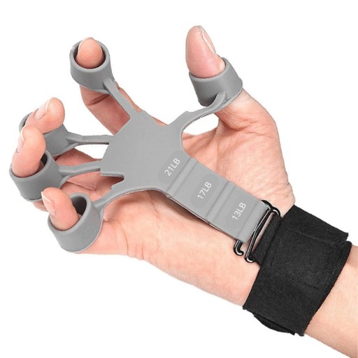 Устройство Finger Gripper для тренировки пальцев и улучшения силы захвата. Серый.