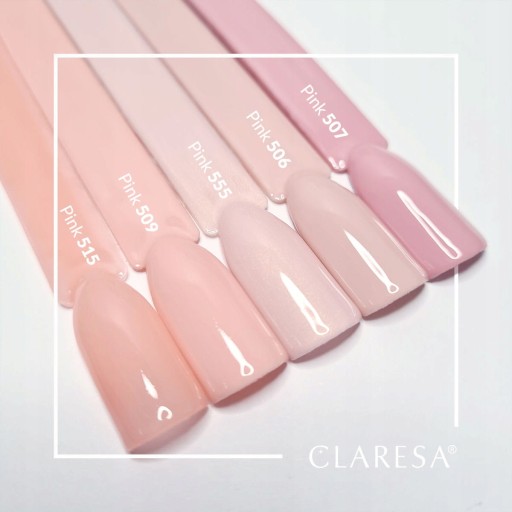 Лак для ногтей Claresa Hybrid 509 розовый гибридный