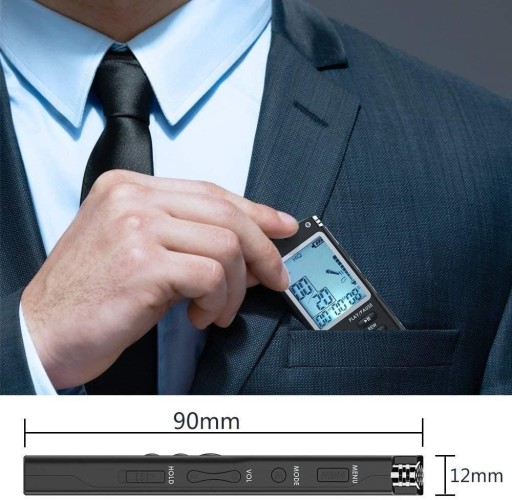 МИНИ-ЦИФРОВОЙ ДИКТОФОН 16 ГБ USB 2.0 MP3 WAV-ПЛЕЕР + НАУШНИКИ