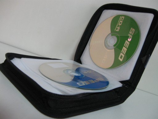 ЧЕХОЛ НА 40 CD DVD ТЕМНО-СИНИЙ ЭКОКОЖА
