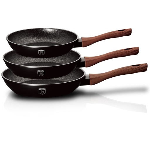 Zestaw 3 patelni Berlinger Haus Ebony Rosewood