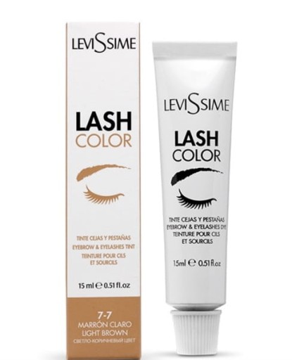 Краска для бровей и ресниц LeviSsime Lash Color № 7.7 Светло-коричневый, 15.