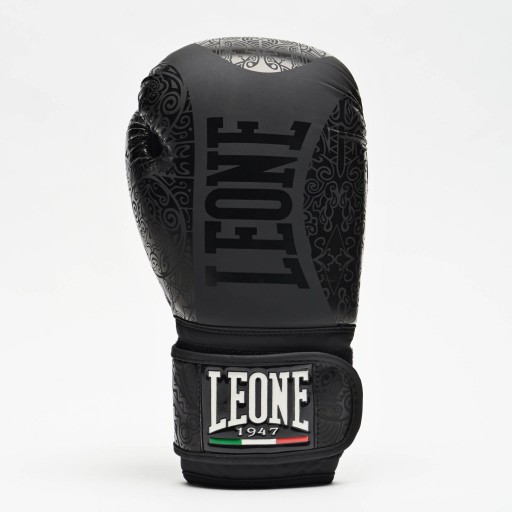 LEONE 1947 Боксерские перчатки маори унисекс взрослые черные 12 OZ GN070