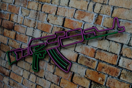 Neon LED Flex AK47 Калашникова - CS:GO CS2 Подарок неоновой революции