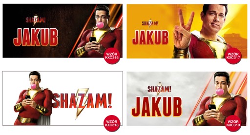 KUBEK Prezent SHAZAM GRA O TRON SERIALE +GRATIS