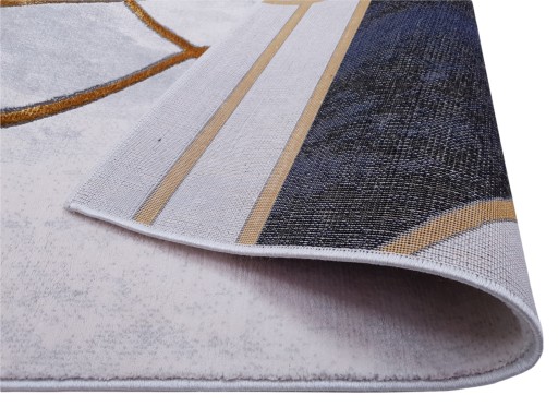 Dywan EMERALD GEO MARMUR granatowy złoty 200x290