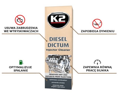 Средство для чистки форсунок K2 DIESEL DICTUM для дизельных форсунок